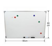 Professional Magnetic Whiteboard with Bonus Marker Eraser and Magnetic Buttons
