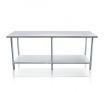 Kitchen Prep Table Cater Work Bench Table Stainless Steel W/Adjustable Feet 2134mmx762mm