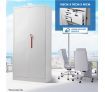 185CM Two Door Filing Storage Steel Cabinet with Drawers