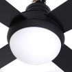 Devanti 52 inch Ceiling Fan w/Light w/Remote Timer - Black