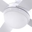 Devanti 52 inch Ceiling Fan w/Light w/Remote Timer - White