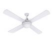 Devanti 52 inch Ceiling Fan w/Light w/Remote Timer - White