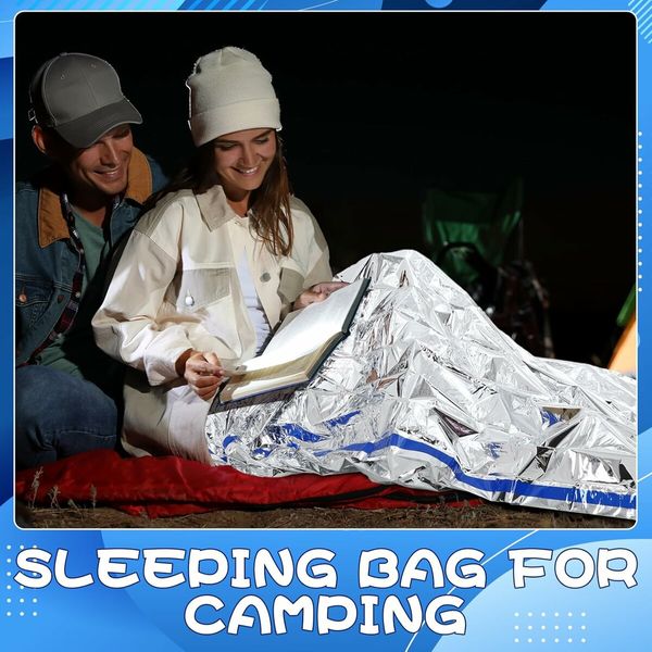 Portable Emergency Sleeping Bag – Lightweight Survival Blanket For Outdoor Rescue, Camping, Hiking