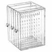 Acrylic Jewelry Storage Box Earring Display Stand Organizer Holder with 3 Vertical Drawer (Transparent)