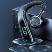 V18 Bone Conduction Headphones Bluetooth5.0 Earbuds With Earhooks With LED Digital Display Business Wireless Earphone For Phones Color Black