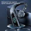 V18 Bone Conduction Headphones Bluetooth5.0 Earbuds With Earhooks With LED Digital Display Business Wireless Earphone For Phones Color Black