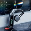 V18 Bone Conduction Headphones Bluetooth5.0 Earbuds With Earhooks With LED Digital Display Business Wireless Earphone For Phones Color Black