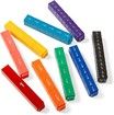 Plastic Rainbow Tower Cube Set with Fractions (Set of 51)