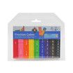 Plastic Rainbow Tower Cube Set with Fractions (Set of 51)