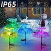 Double Layer Solar Jellyfish Lights 7 Color Changing Solar Garden Lights Waterproof Outdoor Flowers Lamp Courtyard Pathway Landscape Decor