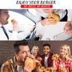 Burger Holder Mess-Free Hamburger Holder Eco-Friendly Retractile Retractable Reusable Hamburger Sandwich Hamburger Bun Shells,4pcs
