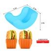 Burger Holder Mess-Free Hamburger Holder Eco-Friendly Retractile Retractable Reusable Hamburger Sandwich Hamburger Bun Shells,4pcs