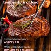 Digital Meat Thermometer Wireless Bluetooth for BBQ Smoker Kitchen Cooking Grill Thermometer Timer-3 Probes