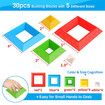 Preschool Learning Activities, 30 Pieces Stacking Building Blocks, Sensory STEM Educational Toys, Gifts for 3+ Year Olds