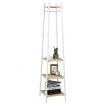 Freestanding Coat Rack Clothes Garment Stand Closet Organizer Hooks Hanger Display Shelf