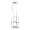 Freestanding Coat Rack Clothes Garment Stand Closet Organizer Hooks Hanger Display Shelf
