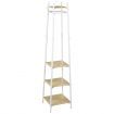 Freestanding Coat Rack Clothes Garment Stand Closet Organizer Hooks Hanger Display Shelf