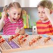 Horse Racing Board Game, Wooden Poker Toy with 11 Durable Horse Dice and Cards for Kids, Family Game, Chess Set