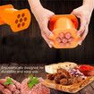 One Press Cevapcici Maker Kitchen Hot Dog Burger Meat Sausage Handmade Gadget Tool Color Orange