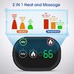 Heated Shoulder Wrap Vibration Wireless Heating Pad 3 Temperature Settings LED Display Relief Neck Support Rechargeable Portable Massager