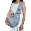 Pet Shoulder Bag, Strap Comfortable Shoulder Bag Outdoor, Pet Carry Bag, Small Pet Strap with Mobile Pocket,Gray