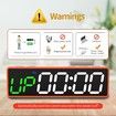 Mini Gym Timer Clock, Magnetic LED Interval Timer for Workout Home Gym Garage Fitness (Orange)