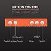 Mini Gym Timer Clock, Magnetic LED Interval Timer for Workout Home Gym Garage Fitness (Orange)