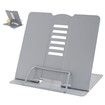 Metal Book Stand Book Holder Book Stand for Reading Adjustable Book Holder for Reading (Full Grey)