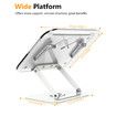 Book Stand for Reading,Adjustable Holder with 360 Degree Rotating Base Page Clips,Foldable Desktop Ricer