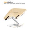 Book Stand for Reading,Adjustable Holder with 360 Degree Rotating Base & Page Clips,Foldable Desktop Ricer,Sheet Music,Laptop,Recipe,Textbook,Hands Free