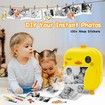 Digital Instant Print Camera for Kids Zero with Print Paper Selfie Video with HD 1080P 2.4 Inch IPS Screen-Yellow