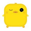 Digital Instant Print Camera for Kids Zero with Print Paper Selfie Video with HD 1080P 2.4 Inch IPS Screen-Yellow