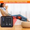 1p Heated Knee Brace Wrap with Massage,Vibration Knee Massager with Heating Pad for Knee Leg Massager