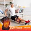 1p Heated Knee Brace Wrap with Massage,Vibration Knee Massager with Heating Pad for Knee Leg Massager