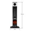 Maxkon 2000W Electric Space Heater Tower Energy Efficient Portable Indoor Fireplace Instant Warmer Oscillating Cooling Fan Bedroom Remote