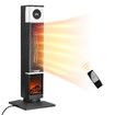 Maxkon 2000W Electric Space Heater Tower Energy Efficient Portable Indoor Fireplace Instant Warmer Oscillating Cooling Fan Bedroom Remote