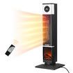 Maxkon 2000W Electric Space Heater Tower Energy Efficient Portable Indoor Fireplace Instant Warmer Oscillating Cooling Fan Bedroom Remote