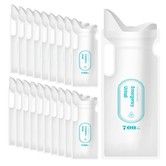 Disposable Urine Bags, 700ML Urine Bags for Travel Camping Emergency and Traffic Jam,Pee Bags with Gel for Man, Women, Children, Patient and Pregnant 20PCS