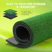 Golf Putter Mat Practice Hitting Training Putting Indoor Outdoor Chipping Driving Artificial Turf with Rubber Tee Golf Ball Green