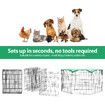 Dog Cage Playpen Pet Puppy Pen Fence 8 Panels Crate Play Pen Indoor Exercise Enclosure Foldable Cat Kitten Rabbit Barrier