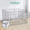 Dog Cage Playpen Pet Puppy Pen Fence 8 Panels Crate Play Pen Indoor Exercise Enclosure Foldable Cat Kitten Rabbit Barrier