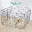 Dog Cage Playpen Pet Puppy Pen Fence 8 Panels Crate Play Pen Indoor Exercise Enclosure Foldable Cat Kitten Rabbit Barrier