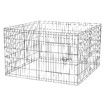 Dog Cage Playpen Pet Puppy Pen Fence 8 Panels Crate Play Pen Indoor Exercise Enclosure Foldable Cat Kitten Rabbit Barrier