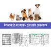 Dog Playpen Pen Pet Puppy Cage Crate Fence Indoor Exercise Play Pen 8 Panels Enclosure Barrier Foldable Cat Kitten Rabbit