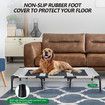 Dog Trampoline Bed Pet Sofa Cot Elevated Raised Extra Large Outdoor Camping Indoor Washable Portable Durable Grey XL