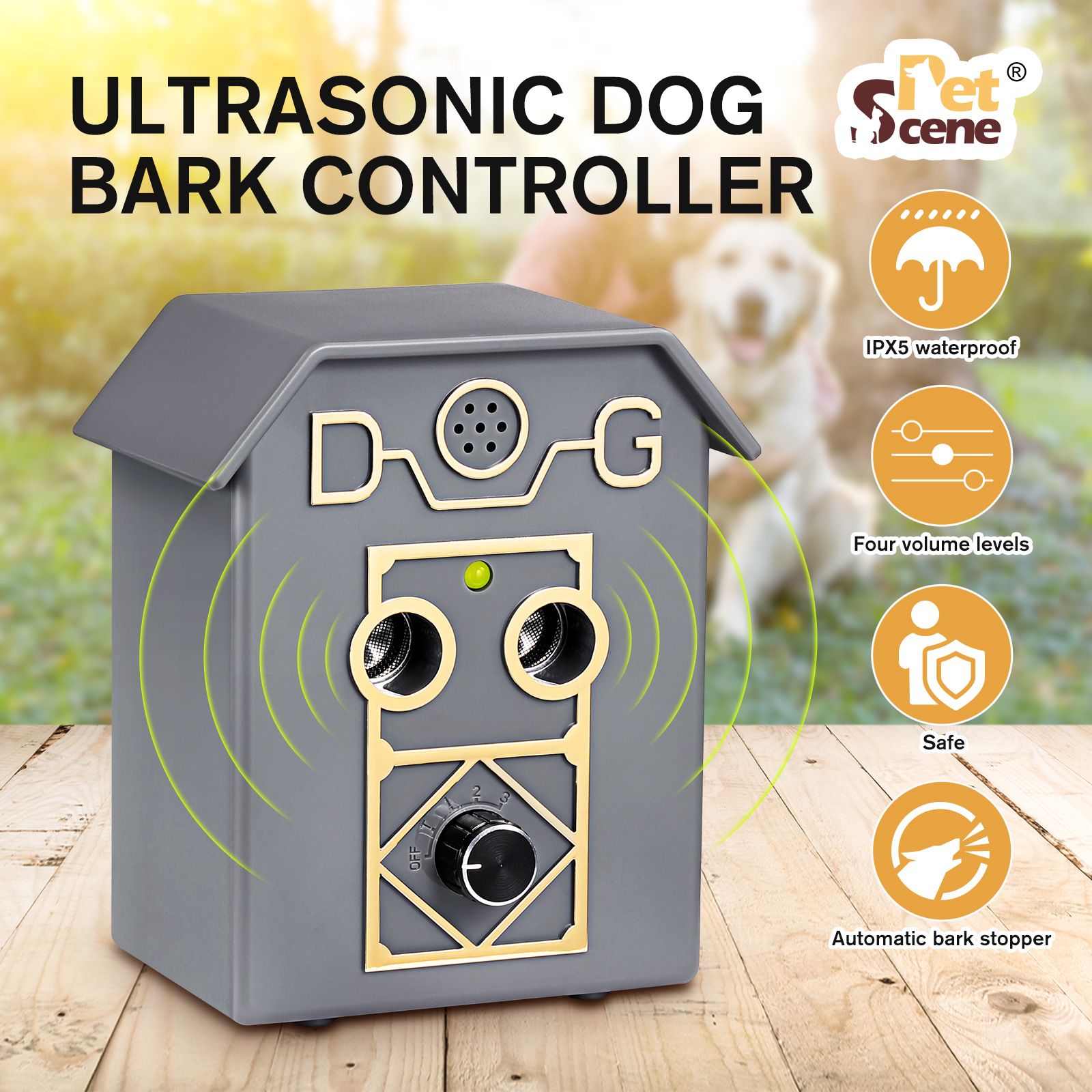 Dog Anti Barking Device Stopper Clicker Ultrasonic Stop Bark Repeller