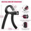 Hand Grip Strengthener Workout Kit Forearm Grip Adjustable Resistance Hand Gripper,Finger Exerciser,Finger Stretcher,Grip Ring & Stress Relief Grip Ball for Athletes (5 Pack)