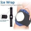 Ice Cold Pack Reusable Ice Bags Hot Water Bag for Injuries,Hot & Cold Therapy and Pain Relief with Elastic Breathable Support Wrap,4-Pack,3 Sizes