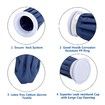 Ice Cold Pack Reusable Ice Bags Hot Water Bag for Injuries,Hot & Cold Therapy and Pain Relief with Elastic Breathable Support Wrap,4-Pack,3 Sizes