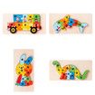 Wooden Toddler Puzzles for Kids Ages 3-5, Montessori Toys for 2 Year Old, Wooden Puzzles for Toddlers 1-3 Years, 4-Pack Toddler Puzzle Toddler Toys